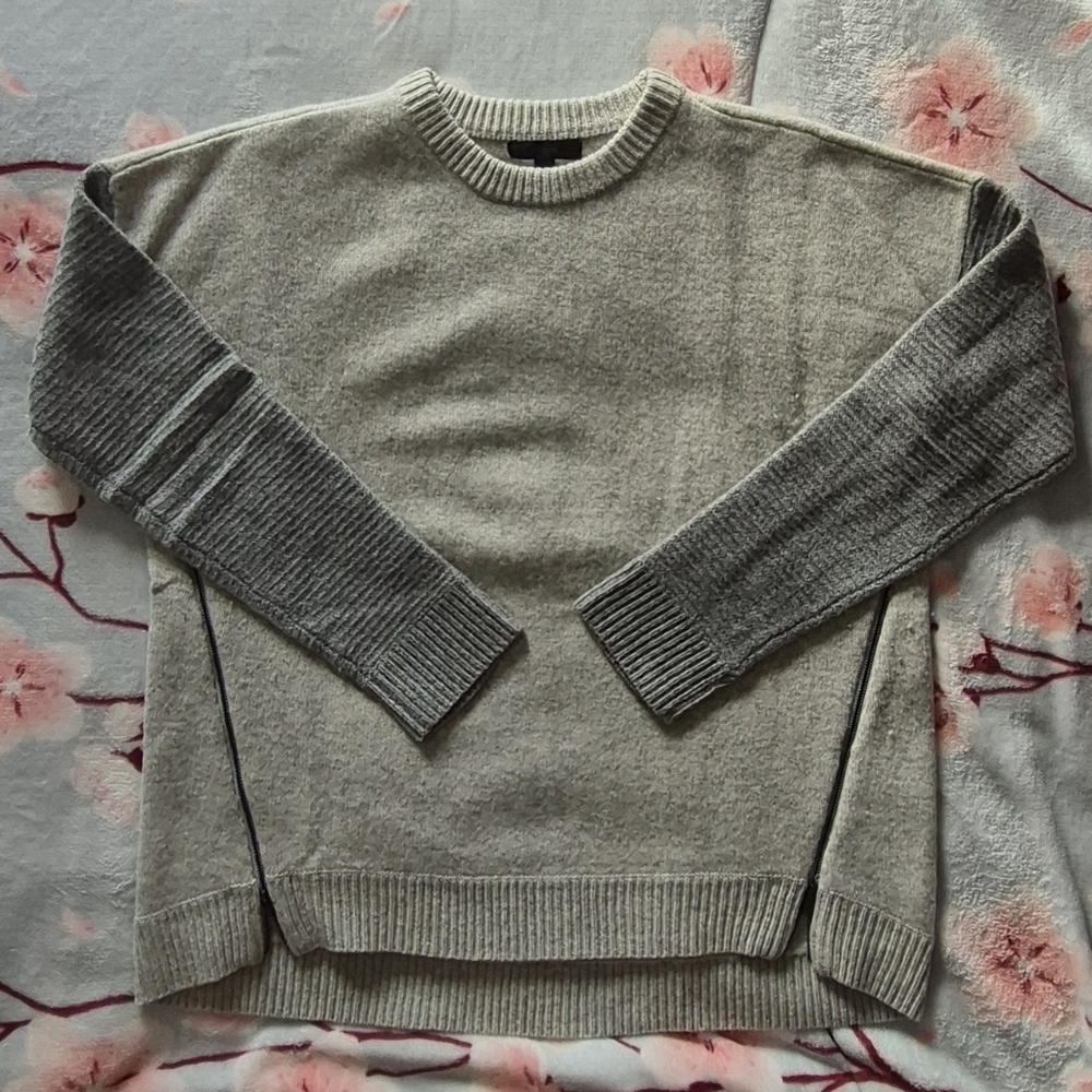 J. Crew Heather Gray Knit Sweater - Picture 1 of 5